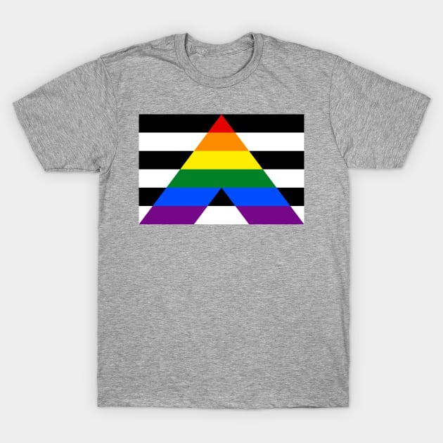 Straight Ally Flag T-Shirt by sovereign120